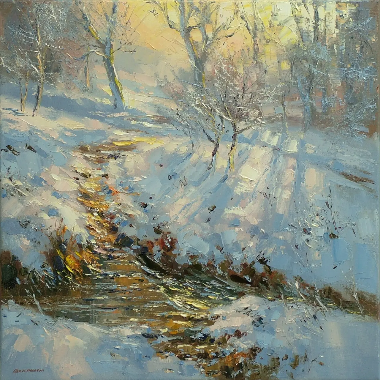 Rex Preston - sunlight through the trees